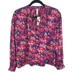 🆕 Anthropologie Pilcro Lucille Floral Peasant Blouse